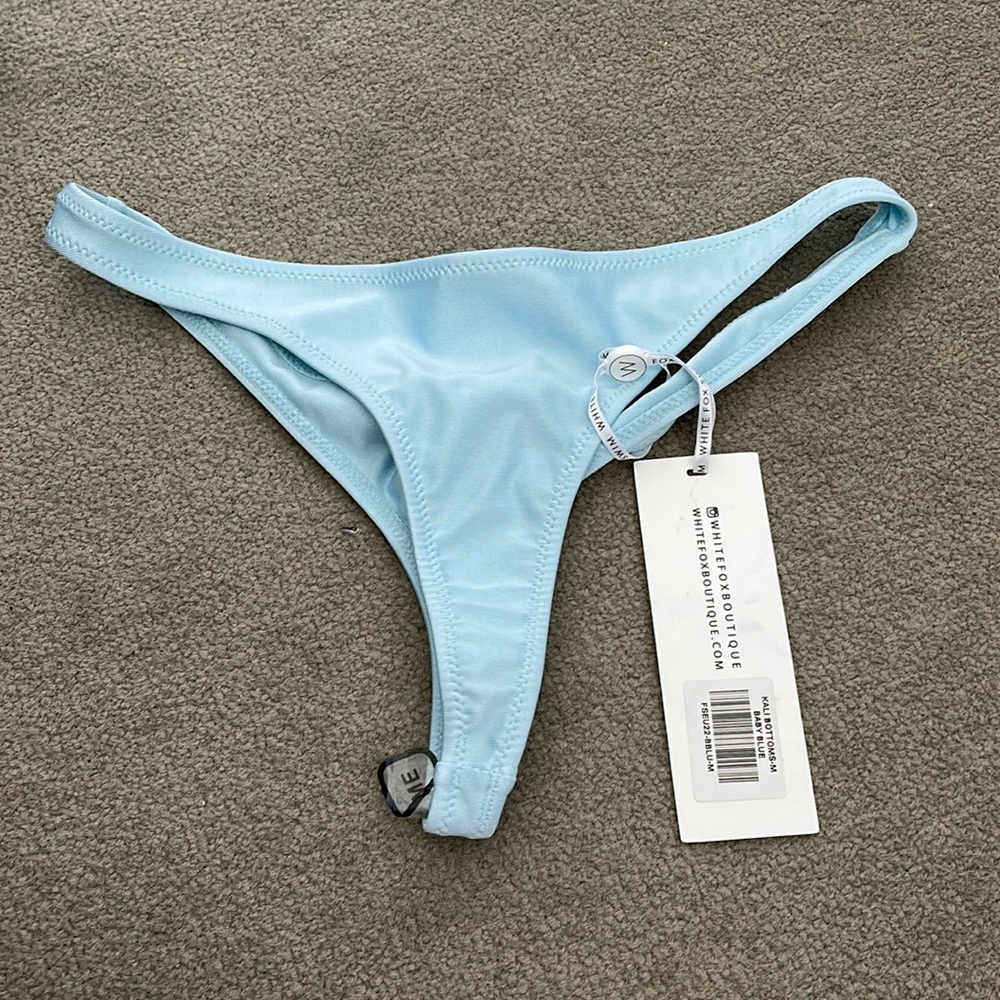 White fox kali baby blue bottoms